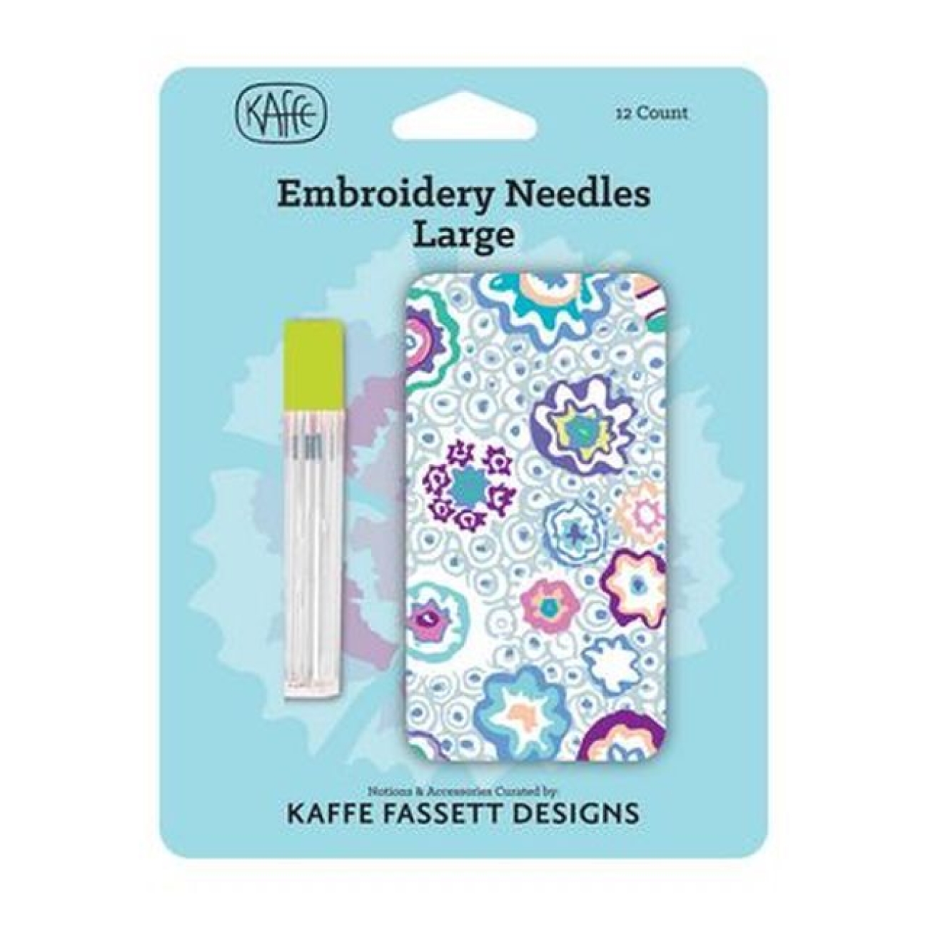Needle Storage Tube Tin Box Set by Kaffe Fassett